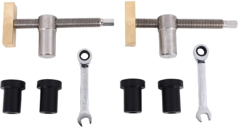 Holzbearbeitungsbank-Hundeklemmen mit Anschlagsätzen, Klemmklemmenvorrichtung, Schraubstock, Tischlerwerkzeuge (20 mm) b