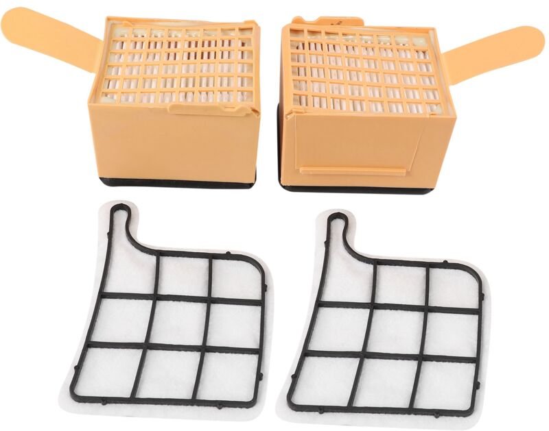 Filterset 2 Motorschutzfilter (Motorfilter) + hepa (Mikro) Filter / Mikrofilter Hepafilter Geeignet fuer Kobold vk 135, ...