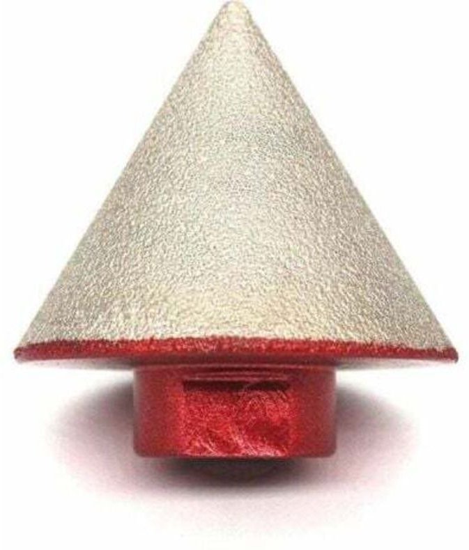 Gelöteter Diamantbohrer zum Bohren von Stein, Keramik, Fliesen und Glas. 48 mm Durchmesser, konische Schneide. M14-Gewin...