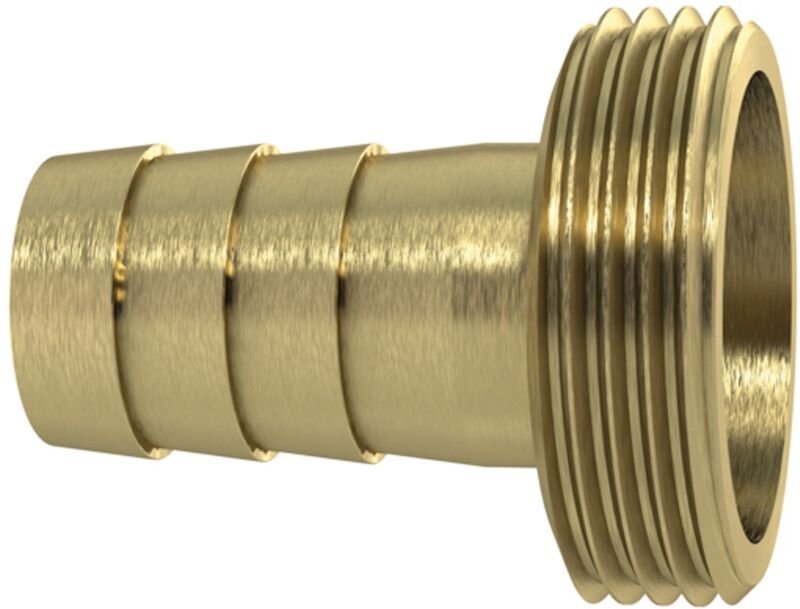 1/3 Schlauchverschr. G11/2x38 flachd. ohne Bund, leichte Ausf. ms - Riegler