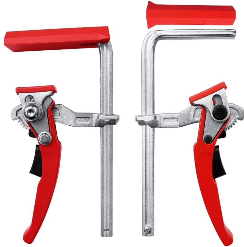 Tischklemmen aus Stahl mit Hebelgriff, 160 mm Kapazität/60 mm Tiefe, Schnellverschluss zum Schleifen und Schneiden