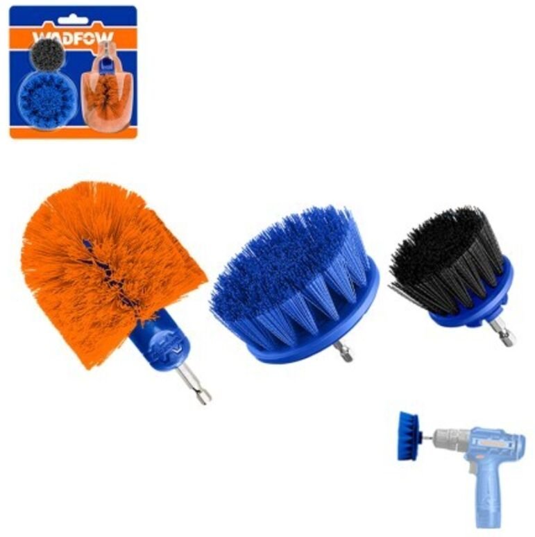 WADFOW 3er-Pack Mehrzweck-Bohrbürsten-Set – verschiedene Härtegrade und Größen