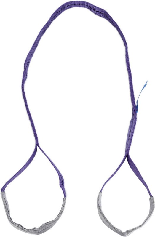 Decdeal Heben von Schlingen flachem Hebezeugen Gurtband 1T PES verdickte Riemenzubehör für Transport 2 Meter