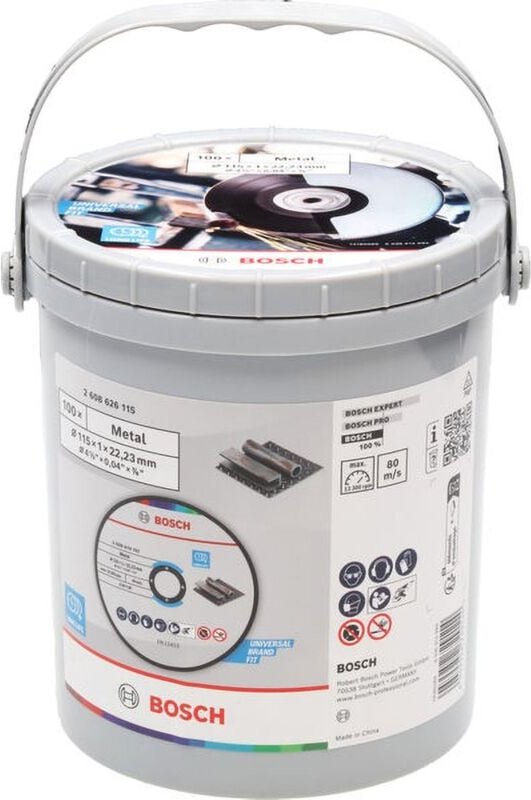 Bosch Professional - Bosch Standard for Metal Trennscheibe 115 x 1 x 100 100 St - 2608626115
