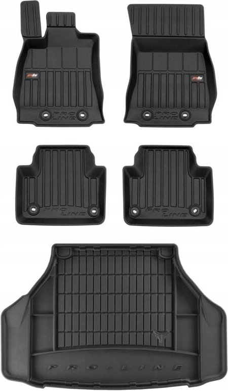 3D SET Fußmatten und Kofferraummatte JAGUAR XJ X351 Limousine ab 2009