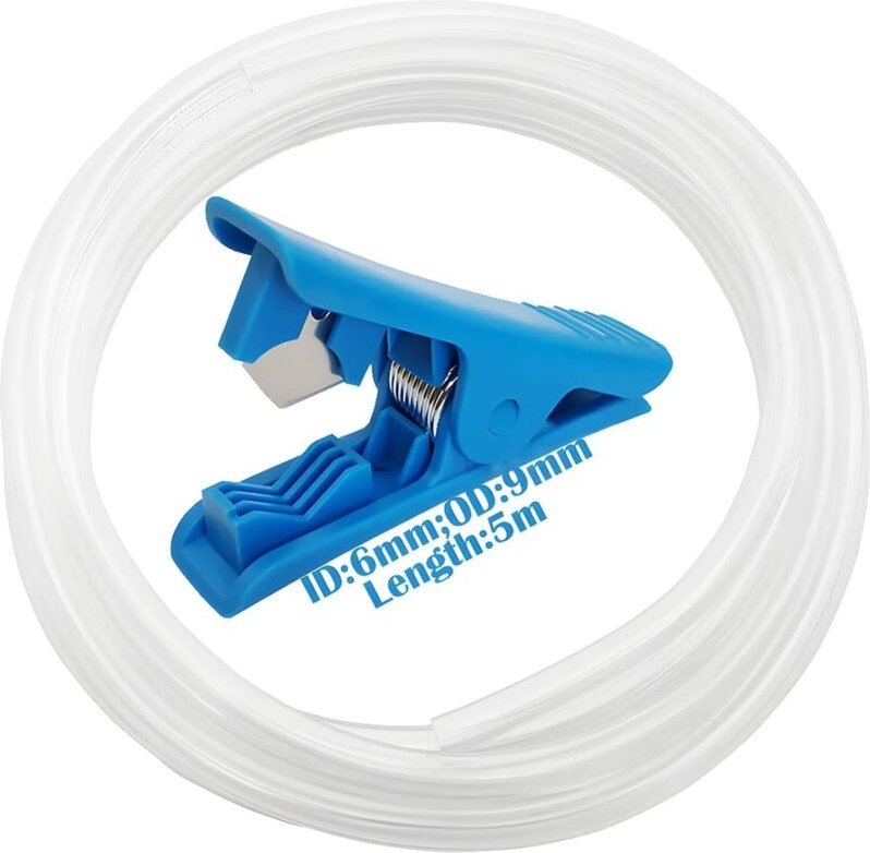 5 Meter PVC-Schlauch, transparent, flexibel, verdickt, 6 mm Innendurchmesser x 9 mm Außendurchmesser, flexibel, frostbes...