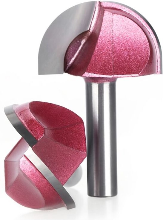 TCT 3D V-förmiger halbkreisförmiger Kugelausstecher 6 x 22 mm