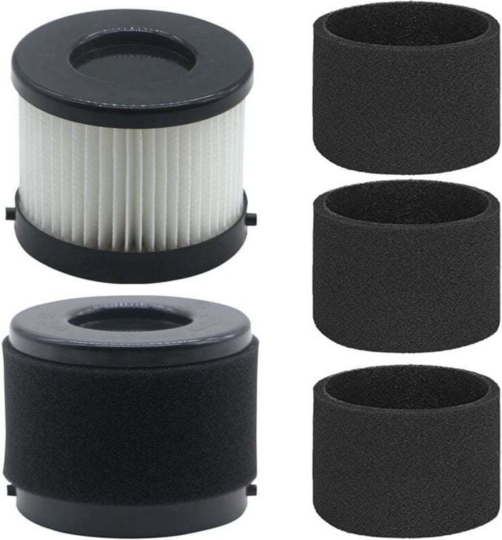 HEPA- und Schaumstofffilter für Kompaktstaubsauger – 2er- und 4er-Packung