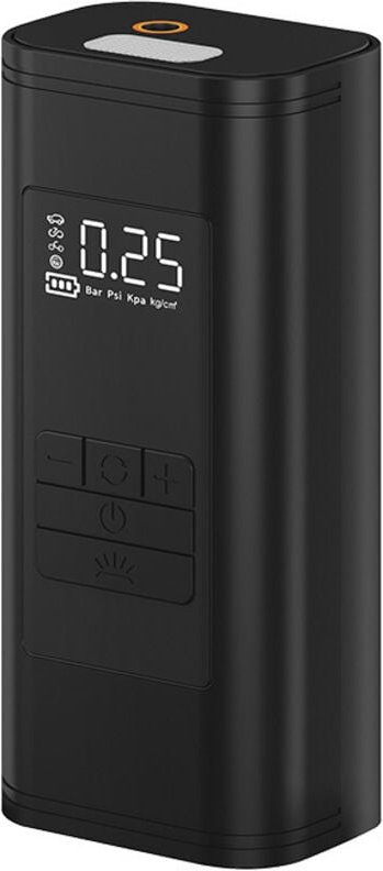 Tragbarer Luftkompressor – 45 l/min schneller Autoreifenfüller mit Powerbank-Unterstützung, LED-Licht, 6000 mAh Akku, 4 ...