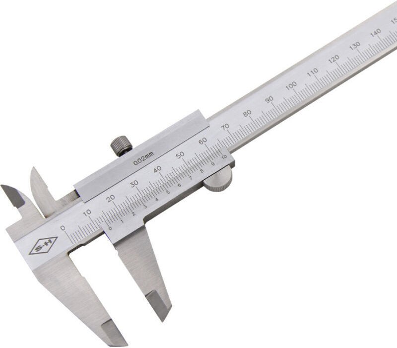 Professioneller Edelstahl-Messschieber 150 mm, Präzisions-Digital-Edelstahl-Mikrometer, Nonius-Werkzeug