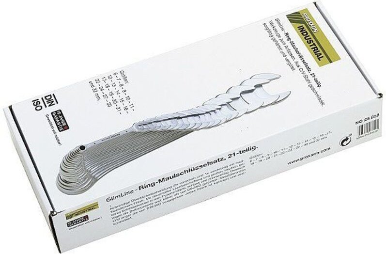 Proxxon - SlimLine-Ring-Maulschlüsselsatz 6 - 32 mm (21-teilig) - 23822