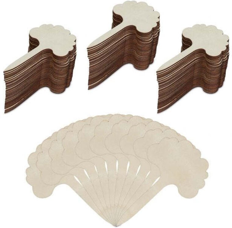 Pflanzstecker aus holz - 100 stk