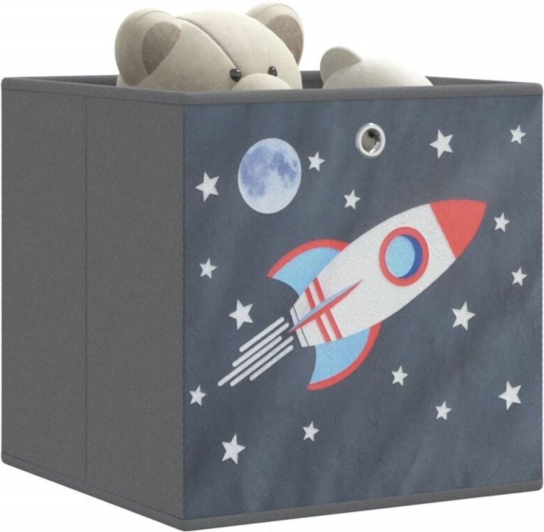 Faltboxen 10 Stk. Grau 32x32x32 cm Vlies Vidaxl