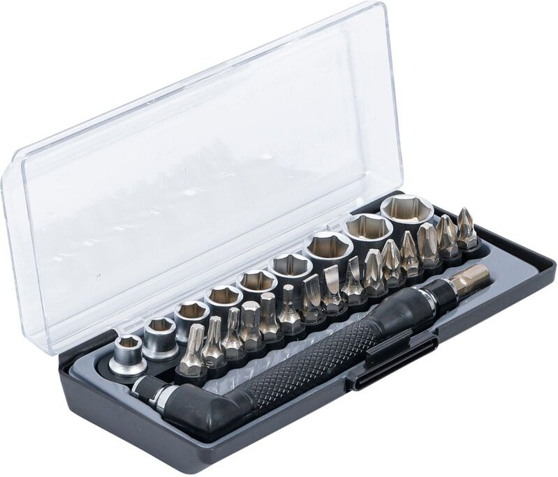 Bgs Technic - Bit- und Steckschlüssel-/Winkelschrauber-Satz Antrieb 6,3 mm (1/4') 26-tlg.