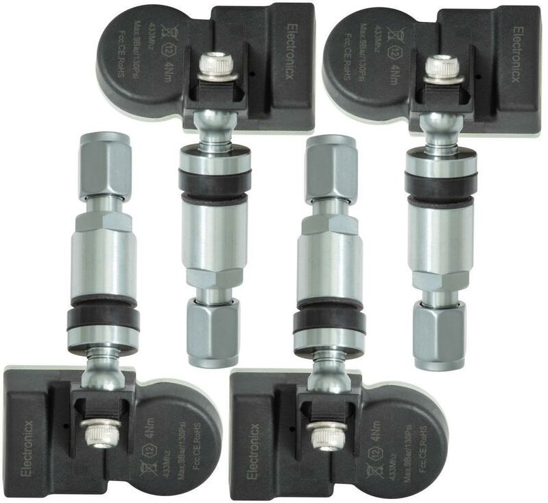 4 Reifendrucksensoren RDKS Sensoren Metallventil Gunmetal für Trumpchi GA6 01.2014-12.2020