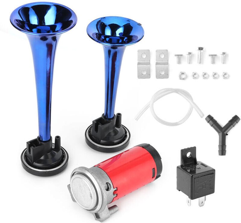 12V 178dB Doppelhorn mit Kompressor für Auto, Motorrad, Boot, LKW