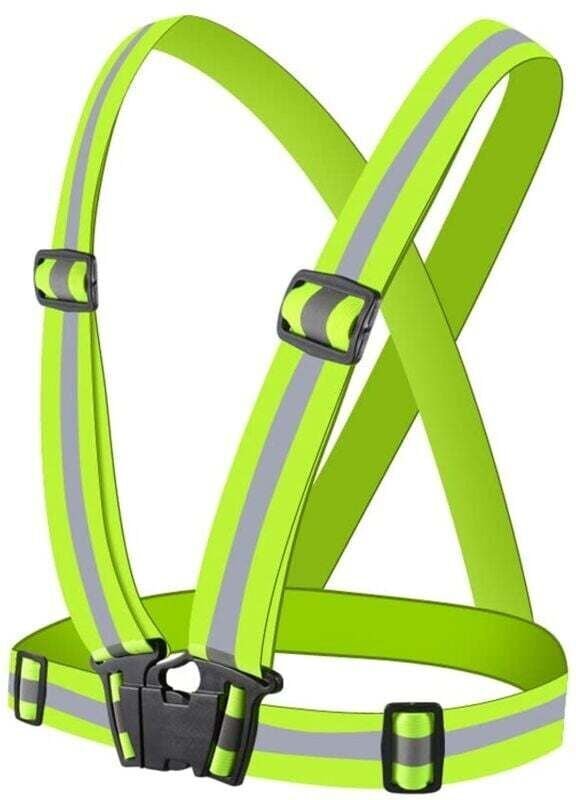 Hochsichtbare Sicherheitsweste, verstellbare elastische reflektierende Sicherheitsweste für Radfahrer