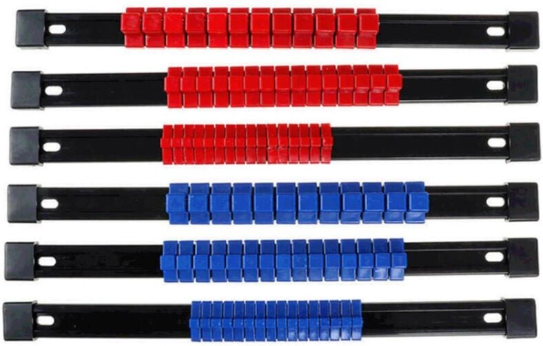 6-teiliges Steckschlüssel-Organizer-Set, mit kugelgelagerten Steckschlüssel-Steckschlüssel-Organizern, 1/4 Zoll, 3/8 Zol...