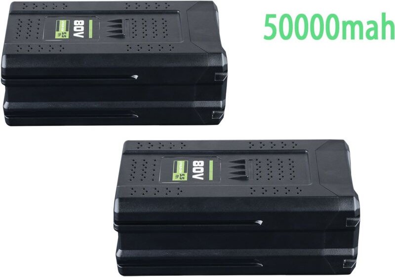Pdstation - 2er Set Greenworks pro Ersatzakkus, 80 v 5.5 Ah, für GBA80150, GBA80150, GBA80200, GBA80250, GBA80300, GBA80