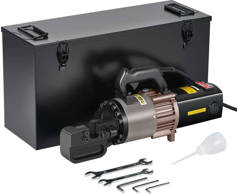 Elektrischer hydraulischer Bolzenschneider, 2000-W-Bewehrungsschneider, schneidet bis zu 5–28 mm starke Bewehrungsstäbe ...