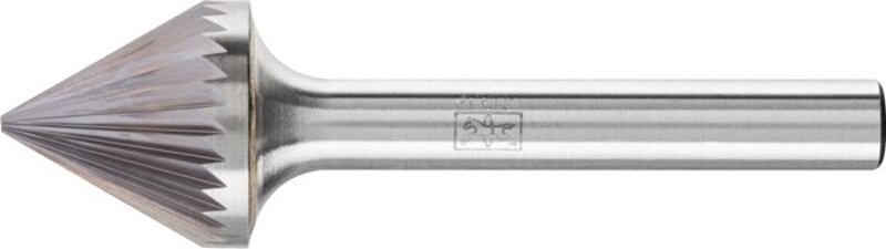 PFERD TOOLS Hartmetall Frässtift Kegelsenk KSJ 60° Ø 16x13 mm Schaft-Ø 6 mm Z3 universal mittel