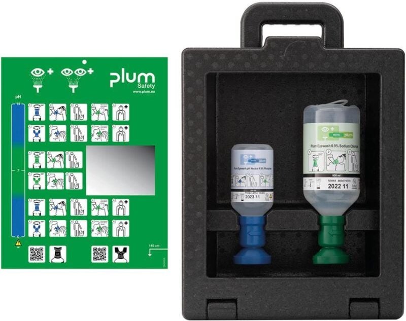 Augenspülwandbox ibox 2, 500ml + 200ml - Plum