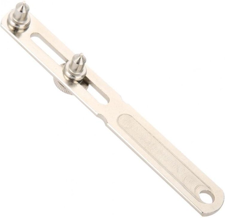 BEBUSINGOTO Verstellbares Werkzeug zum Öffnen des Uhrenbodens, Schlüsseltyp, Uhrenbodenöffner, Vierkantkopf, Zweizackige...