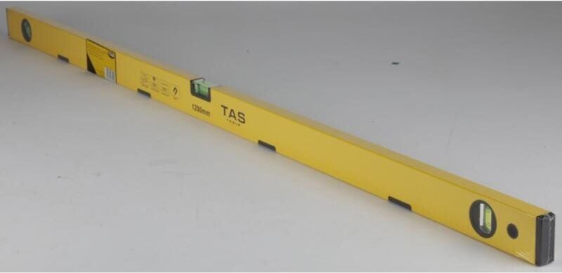 Tas Alu-Wasserwaage 1200mm magnetisch 1,2m gelb Werkzeug Messen - Buri