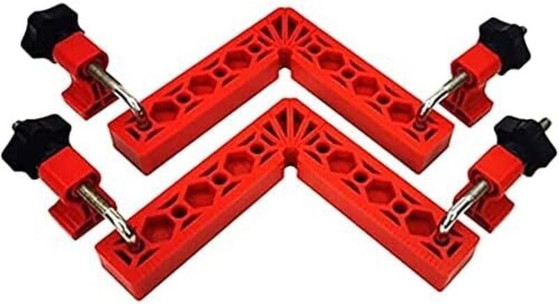 ZVD - 90°-Positionierungswinkel, 150 mm – 2er-Set für Holzarbeiten, Bilderrahmen, Kisten