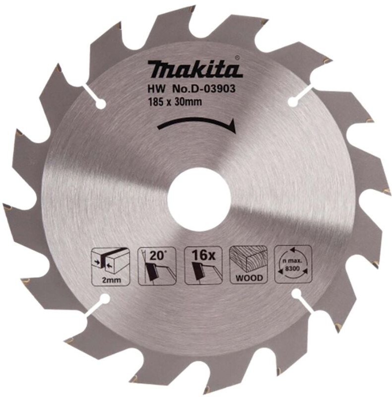 Sägeblatt 185x30/16Z - D-03903 - Makita