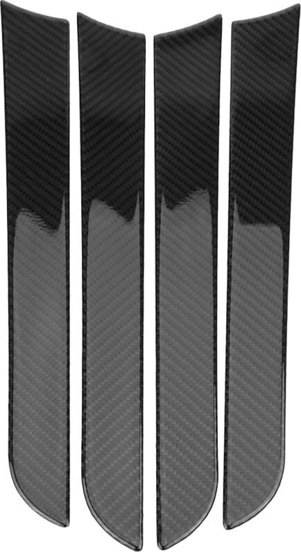 KIMISS Autotürschutz 4-teilig Carbonfaser Seitentür Zierleistenrahmen Aufkleber mit starkem Kleber