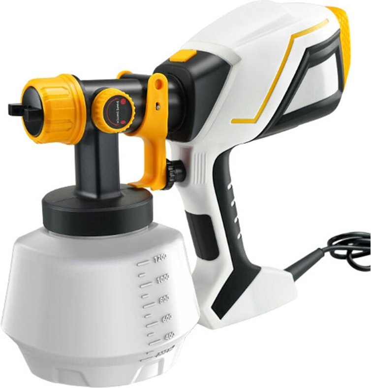 Elektrische Farbpistole, 3 Sprühmodi, 1200 ml, geeignet für Möbel, Zäune, Wände, Garagentore