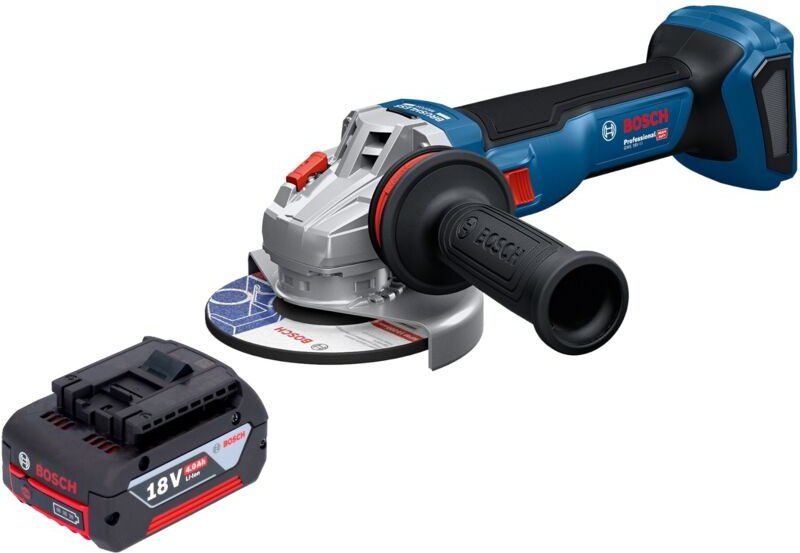 Bosch GWS 18V-11 Professional Akku Winkelschleifer 18 V 125 mm + 1x Akku 4,0 Ah - ohne Ladegerät