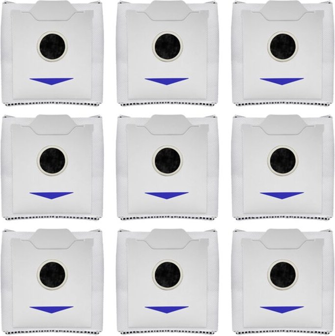 Hauptseitenbürste Hepa-Filterlappen Staubbeutelteile 9 stücke