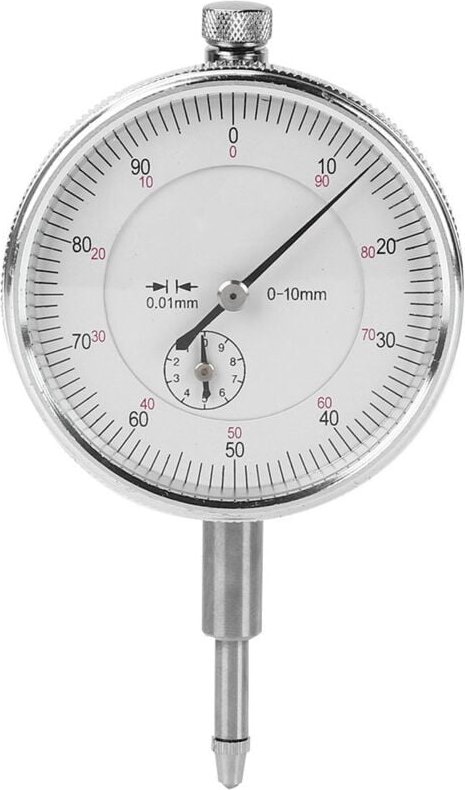 TIKATARER Messuhr-Lünette, 0-10 mm / 0,01 mm, 59 mm Zifferblatt, Messuhr-Lünette aus Aluminiumlegierung mit 8 mm Ring, e...