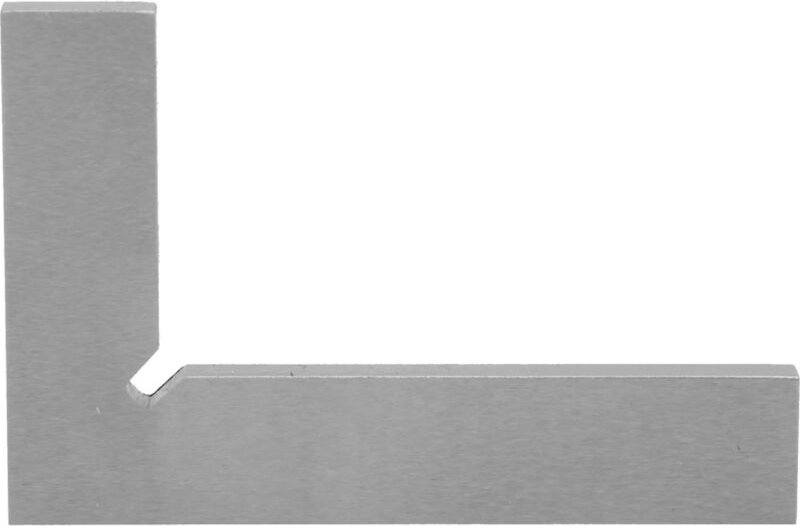 Hochpräzisionslineal 2 90 Grad Edelstahl-Winkellineal zum Messen von flachen und rechtwinkligen Kanten (75 x 50 mm)
