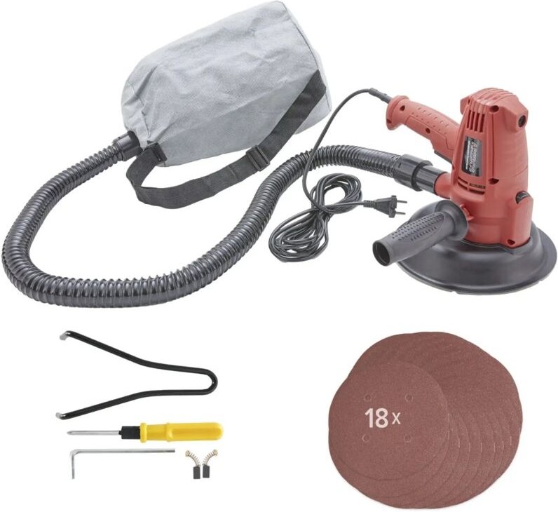 Trockenbauschleifer Wandschleifer Deckenschleifer 710 w mit Staubfangsack - Arebos