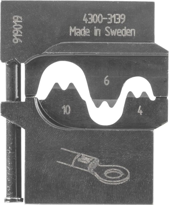 8140-03 Modul-Einsatz für unisolierte Kabelschuhe 4/6/10