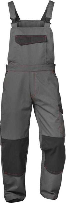 Gr .64 ZULTE TWILL-LATZHOSE grau ZULTE TWILL BIB TROUSERS