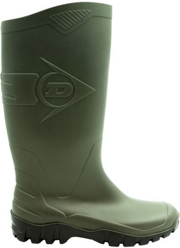 Dunlop K680011 Dänische wasserdichte Stiefel, PVC, kniehoch, Grün, 45