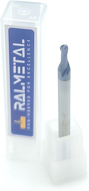 Kugelfräser VHM Fi1 R0,5 x 4D x 50 mm 45 HRC