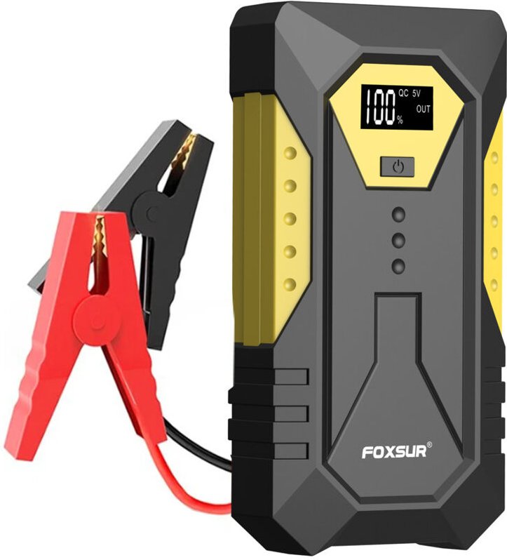 Starthilfe für Autobatterien, 800 A, 26800 mAh, Batterie-Booster, tragbarer Notstarter (6,0 l Benzin oder 5,0 l Diesel),...