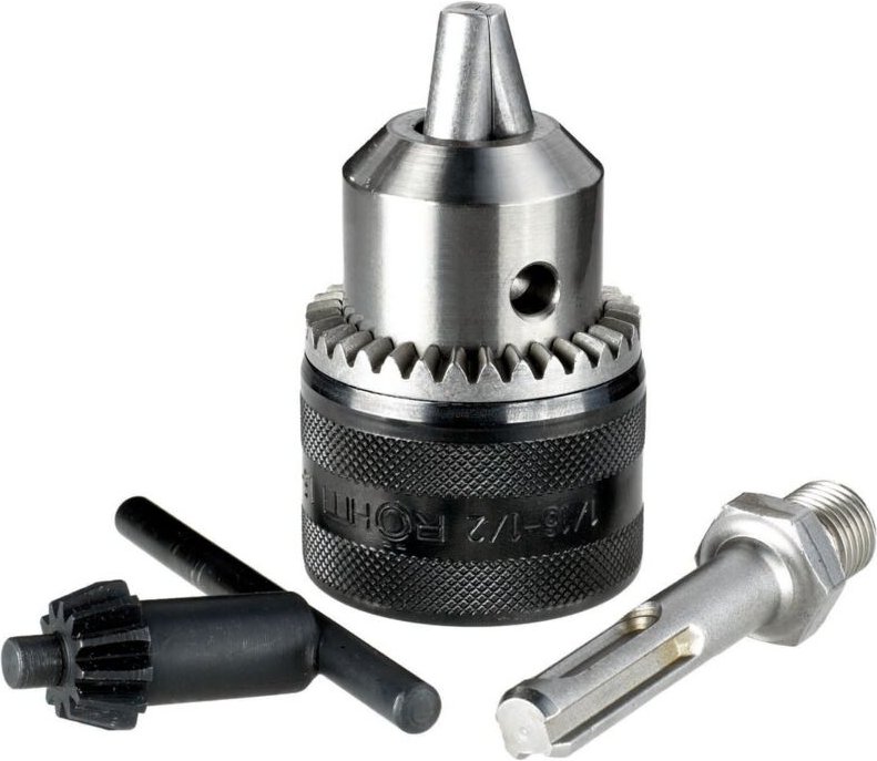 Bohrfutter Zahnkranz 1,5 - 13 mm, 1/2x20UNF, incl. SDS-plus Adapter mit Bitaufnahme - Dewalt