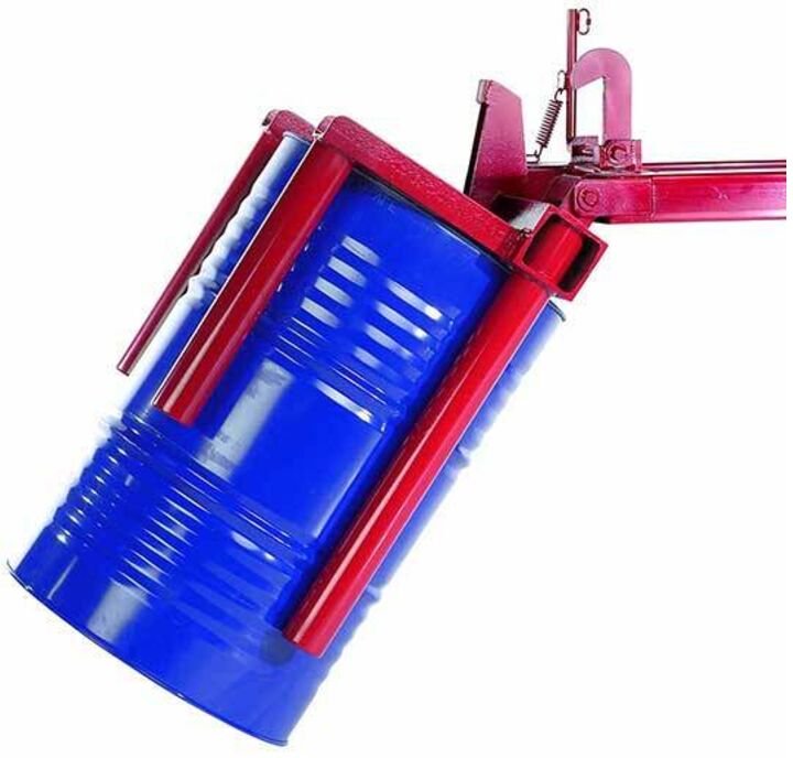 Schwenkbarer Manipulator für 220-Liter-Metallfässer für Gabelstapler – Ideal für die Lagerung in Regalen – Maximale Trag...