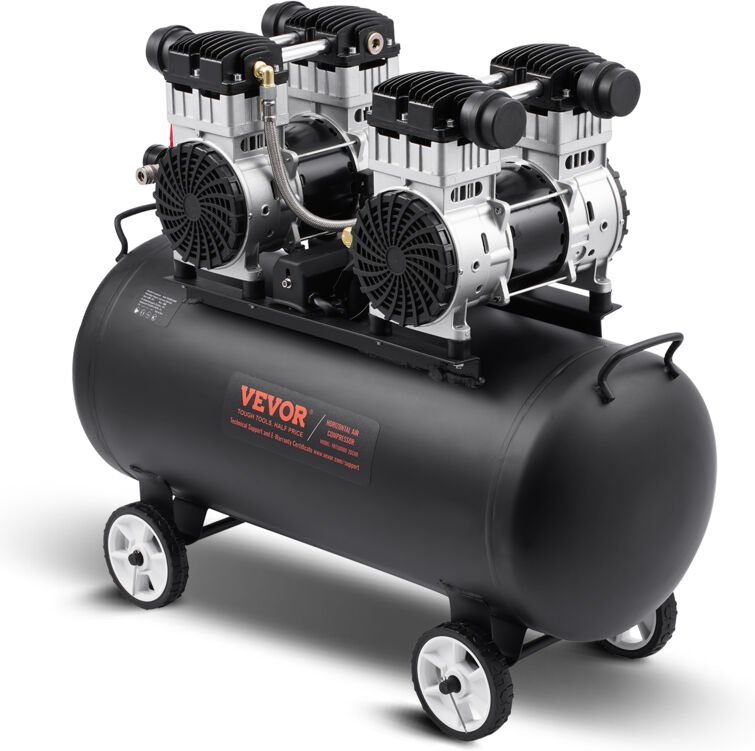 Thumbnail - Luftkompressor,20 Gallonen Stahltank,4 PS,14,6 cfm bei 90 PSI,ölfreier Luftkompressor&max. 125 psi Druck,78 dB ultraleis...