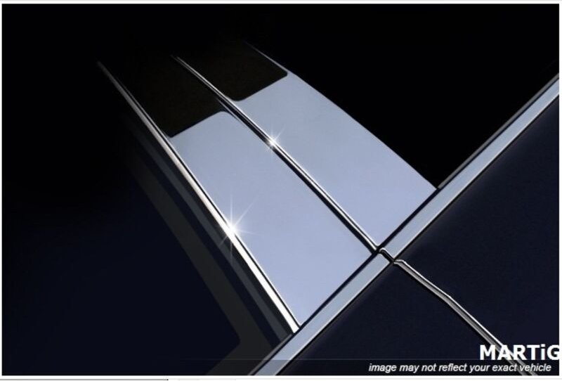 Hyundai i20 I CHROMLEISTEN Verchromte TÜRSÄULEN