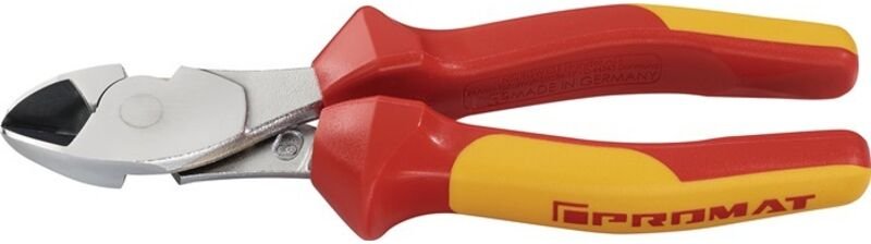 PROMAT Kraftseitenschneider Länge 180 mm verchromt VDE Mehrkomponenten-Hüllen