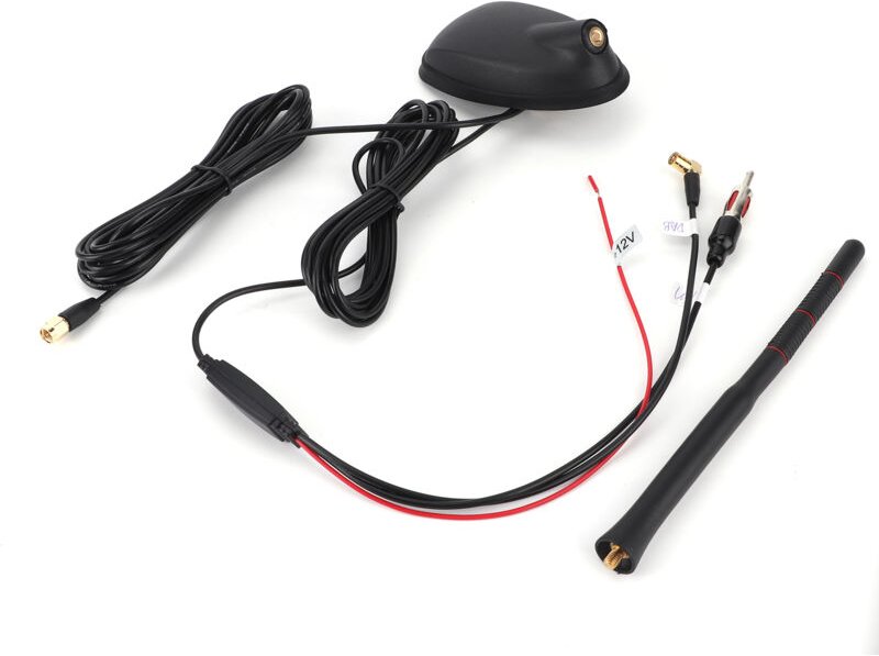 Eosnow Auto-DAB+GPS+FM-Antenne, aktiv verstärkt, Dachmontage, wasserdicht, staubdicht, universell