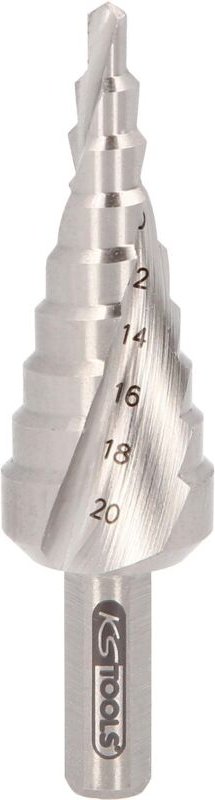 Kstools - ks Tools hss Stufenbohrer extra kurz,Ø 4-20mm, 9 Stufen - 330.2372