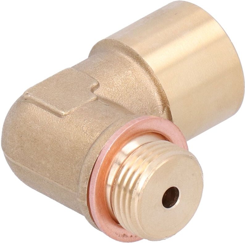 Ej.life - 90-Grad-Sauerstoffsensor-Verlängerung, M18 x 1,5, universeller Messing-Verlängerungs-Abstandshalter-Adapter fü...